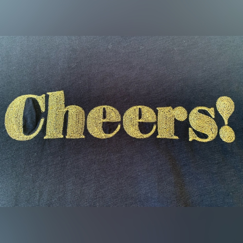 J.CREW ladies Collector series “Cheers” long sleeve 100% cotton T-shirt LNWOT - Picture 2 of 10